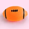 Rugby Football Pet Toys Emamelled Ball Dog Hair Sliping Teeth Cleaning Dog Training 122565