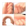 Beauty Items Super Huge realistic Fist Dildo Hand Touch G-spot Anal Plug Vaginal Masturbation TPE Suction Cup sexy Toys for Unisexy Couple Gay