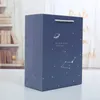 Envoltura de regalo 1 pieza DIY Starry Sky Bolsa de compras de papel de dibujos animados con asa Kit de embalaje de vestido de boda de vacaciones