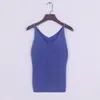 Women's Tanks Summer Bright Silk Knit Camisole Women's Slim Sleeveless V-neck Shirt Solid Color Bottoming One Size