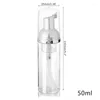 Storage Bottles 50ML PET Clear Foam Bottle Liquid Soap Shampoo Lotion Shower Gel Dispenser Empty Pump Refillable Travel Container