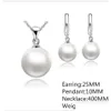 Earrings Necklace 2021 Top Quality Real Freshwater Pearl Jewelry Set Women Natural Sets 925 Sterling Sier Girl Birthday Gift Drop D Dhjlt