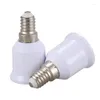 Lamp Holders 15 Pcs E14 E27 Adapter Base Screw LED Light Bulb Socket Converter White