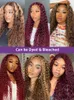 Nxy new Lace Wigs Deep Wave Frontal 360 Full 30 40 Inch Human Hair for Women Pre Plucked 13x6 Hd Water 13x4 Front 230106