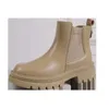 Botas quentes Martin Autumn e inverno Novo calcanhar de espessura de alto salto alto solo solto leve Chelsea Short 221224