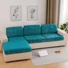 Chair Covers Sectional Sofa Couches For Living Room Plinth Elastic Black Seat Velvet Settee Case L Shape