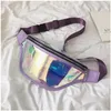 Açık Çantalar 1 ADET Holografik Fanny Paketi Hologram Bel Çantası Lazer PU Plaj Seyahat Muz Kalça Bum Zip Kadın Çanta Kemer Kız Göğüs