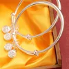 Cute Baby Bangles Jewelry Allerigc Free 999 Sterling Silver Bells Bracelet Bangle for Baby Little Kids Nice Gift