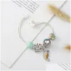 Charm Bracelets 2022 Arrival Mtilayer Bracelet With Rainbow Beads Pendants For Women Diy Brand Romantic Summer Style Jewelry Gift Dr Dhpi8