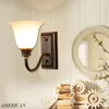 Wall Lamps Mounted Lamp Glass Bed Head Antique Bathroom Lighting Black Outdoor Styles