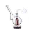 Gros Mini Beaker Oil Burner Bong 14mm Femme Bubbler Fumer Pipe À Eau Épais Recycleur Cendrier Bongs Oil Rigs Narguilé Avec Grande Taille Mâle Verre Brûleur À Huile Pipe