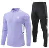 2022 23 Ensembles de survêtements de football Real madrids Ensemble de SURVÊTEMENT 21 22 23 kit de football pour hommes et enfants chandal futbol survetement madrides TRAINING suit veste de football S-2XL