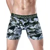 Cuecas marca camuflagem longo boxer dos homens shorts calcinha de fitness roupa interior boxers sexy boxershorts masculino cueca