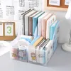 Transparent File Book Holder Desktop Organiser Office Letter Magazine Document Storage Box School Stationery