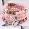 Bracelets de charme Boho Bracles pour les femmes Vitage Arbre perlé Real Sell Strand Bracelet MtiLayer Femme 2022 Drop Livrot Bijoux Dhyep