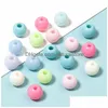 Acrylic Plastic Lucite 100Pcs/Lot Diy Loose Bead For Jewelry Bracelets Necklace Hair Ring Making Accessories Crafts Acrylic Kids H Dhz75