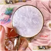 Jewelry Pouches Bags Pouches Resin Round Earring Display Holder Stand Stud Organizer Crystal Diamond Drop Delivery Packaging Dh4Tb