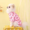 Tasarımcı Köpek Giysileri Marka Köpek Giysileri Klasik Meyveler Grafik Köpekler Tişörtleri Kış Sonbahar Tatili için Pamuklu Sıkı Gömlek Soğuk Günler Erkek veya Kız Evcil Hayvan Tişörtü A500