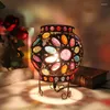 Table Lamps European Retro Pastoral Spherical Children's Room Lamp Bedroom Bedside Cafe Bar Restaurant Decoration WJ10