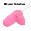 Articles de beauté 20 Modes de fréquence Oeuf vibrant Télécommande sans fil Masturbateur Stimuler G-Spot Vibromasseur sexy Jouets pour femmes Masturbation