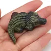 Jewelry Pouches Natural Semi Precious Stone Ornaments Crocodile Shape Tabletop Decoration Po Display Products Fengshui Energy 22 48mm