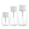 Storage Bottles 100-200ml Push Down Dispenser Nail Polish Remover Pump Empty Bottle Dispensers K3NE