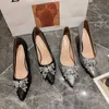 Scarpe eleganti appuntiti di punta di lo stiletto da donna scarpe da sposa con paillettes argentate per banchetti di moda per banchetti feste da donna tacchi alti talon femme casual 221224