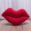 Party Decoration Cotton Big Red Sexy Lips Pink Pillow Waist Cushion Home Valentine Gift Lip Shape Stuffed Throw