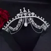 Pageant Wedding Bridal Crystal Rhinestone Headband Forehead Hairband Princess Crown Tiara Bling Headpiece Hair Accessories Jewelry