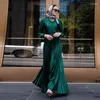 민족 의류 Mubarak Kaftan Moroccan Dubai Abaya Arabic Muslim Dress Turkey Abayas Women Robe Satin Longue Femme Vestidos Dresses