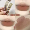 Esmalte labial de vidro de brilho labial fácil de colorir veludo fosco líquido hidratante lama avermelhada marrom lábios sexy cuidados maquiagem de maquiagem feminina cosméticos