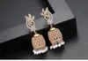 Boucles d'oreilles en argent Sterling 925 pour femmes, bijoux à breloques, coupe princesse, doux et mignon, diamant CZ, perle populaire, cadeau