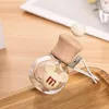 10ml Car cute cartoon air outlet perfume bottle Wooden ball vent fragrance empty glass bottles