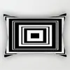 Travesseiro 30x50cm preto branco geométrico cobre o sofá de travesseiro vintage carros de escritório decoração em casa