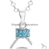 Pendant Necklaces Button Noosa Necklace Metal Ginger Snap Jewelry Pendants With Crystal Chain Drop Delivery Dhswu