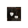 Dangle Chandelier 8 Colors Lava Rock Heart Shape Earrings Essential Oil Diffuser Natural Stone Drop Ear Rings For Women Fashion Ar Dhlop