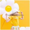 Decora￧￣o de festa 1pc White Daisy Flower Helium Balloons