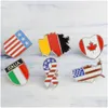 Pins broszki flagi narodowe emalia kanadyjska amerykańska niemiecka flaga włoska flaga lapowa guzika obrońca broszka broszka moda moda dhcdk