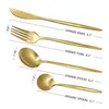 Conjuntos de utensílios de jantar schnesland 24pcs/conjunto de 304 talheres de aço inoxidável espelho de cozinha de mesa de mesa de mesa de mesa de ouro