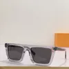Mens Splicing Sunglasses Transparent Clear leg Grey Silver Mirror Lens gafa de sol Z1810 women Fashion engraved brand Sun glasses 259Y