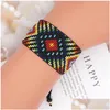 Bedelarmbanden shinus handgemaakte kralen armband boho colorf dames touw string webbing vriendschap voor mannen kind drop levering sieraden dh49g