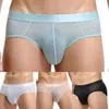 Underpants Men Soft Sexy Low-waist Brief Seamless Breathable Shorts Underwear See Through Fashion Gays Clothes Sissy Panties