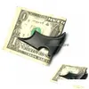 Geld Clips Heren Batwing Clip Slim ID Kaart Bat Cash Holder Magnetische roestvrijstalen druppel levering sieraden Dhiow