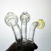 Glass oil burner pipe 10mm 14mm 18mm Male Female pyrex clear curve water pipe for smoking water bongs cheapest price