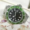 Vintage Edition Men's Watches Antique BP Factory Mens Automatic Watch Men Black Green Alloy Bezel Steel Date 50th Anniversary251i