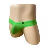 Underpants Men's Wide Side Briefs In Solid Color U-shaped Pouches Are Sexy And ComfortableW321