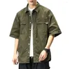 Men's Casual Shirts Trendy Comfortable Colorfast Summer Shirt Wear-resistant Tops Cool Men Clothes