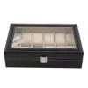 Grid PU Leather Watch Box Display Box Jewelry Storage Organizer Case Locked Boxes Retro Saat Kutusu Caixa Para Relogio175h