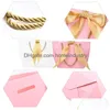 Packing Bags Paper Gift With Handles Shop Package Bag For Birthday Wedding Celebration Present Wrap 5 Colors Drop Delivery Office Sc Dhwmz