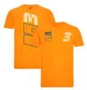 Divisa ufficiale della squadra F1 T-shirt da corsa da uomo con collo rotondo personalizzato